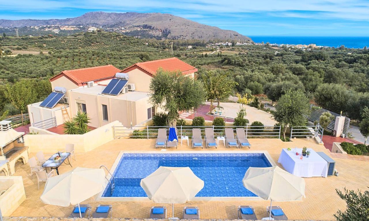 Aqua Blue Villas With Heated Pool Mathés Exteriér fotografie